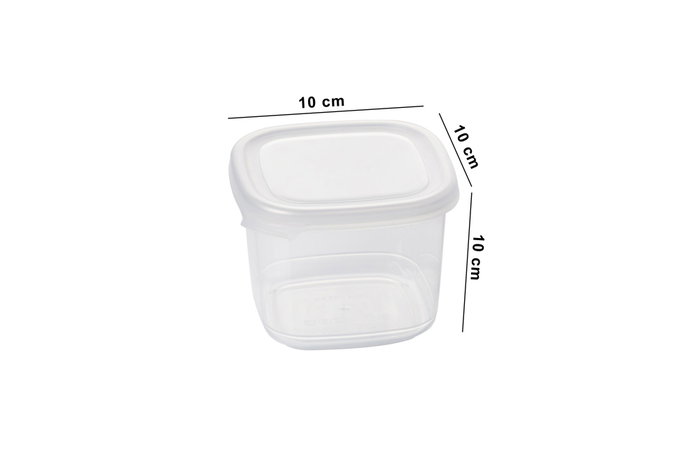 Hermia BNMPEGYWS15-51217 Juego de 15 Cajas de Almacenamiento de Plástico Blanco, 550ml-1750ml, Aptas Microondas y Lavavajillas
